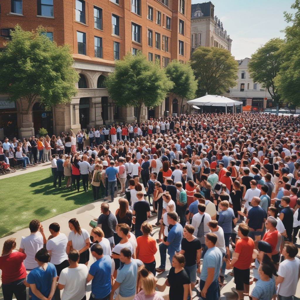Event featuring people gathering